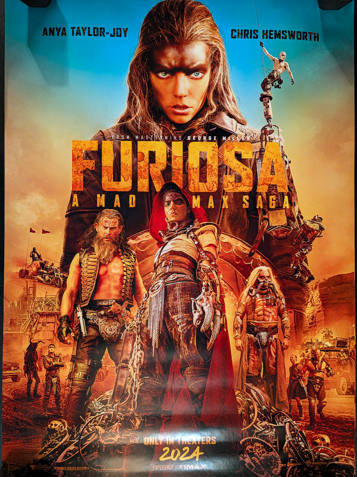 Furiosa A Mad Max Saga 2024 Movie Poster 27x40 Double Sided Anya Taylor-Joy