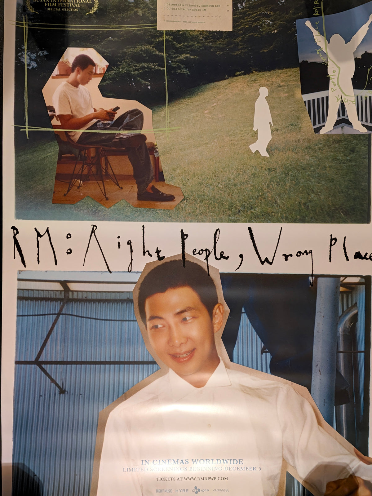 RM Right People Wrong Place 2024 BTS Movie Poster 27x40 Double Sided Namjoon