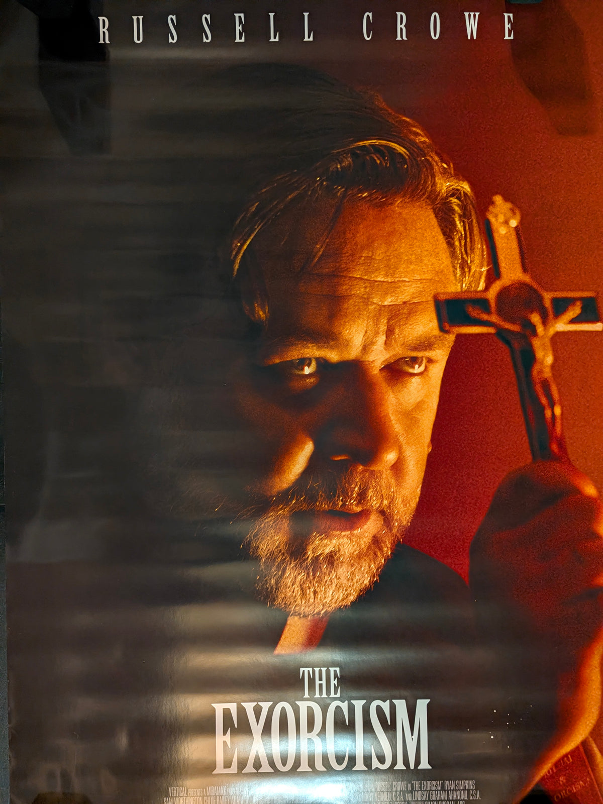 The Exorcism 2024 Movie Poster 27x40 Double Sided Russell Crowe Horror Thriller