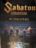 Sabaton The Tour To End All Tours 2024 Movie Poster 27x40 Double Sided Metal