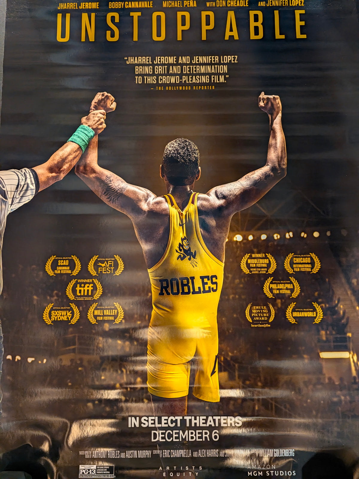 Unstoppable 2024 Movie Poster 27x40 Double Sided Jennifer Lopez Jharrel Jerome