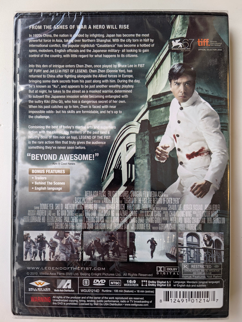 Legend of the Fist: The Return of Chen Zhen (2010) – Donnie Yen – Martial Arts Action DVD