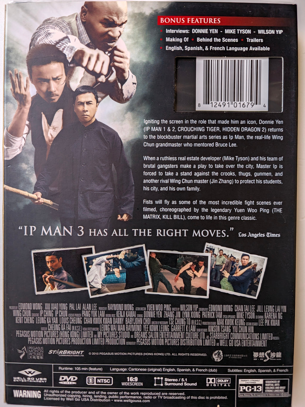 Ip Man 3 (2015) – Donnie Yen – Mike Tyson – Martial Arts Action DVD