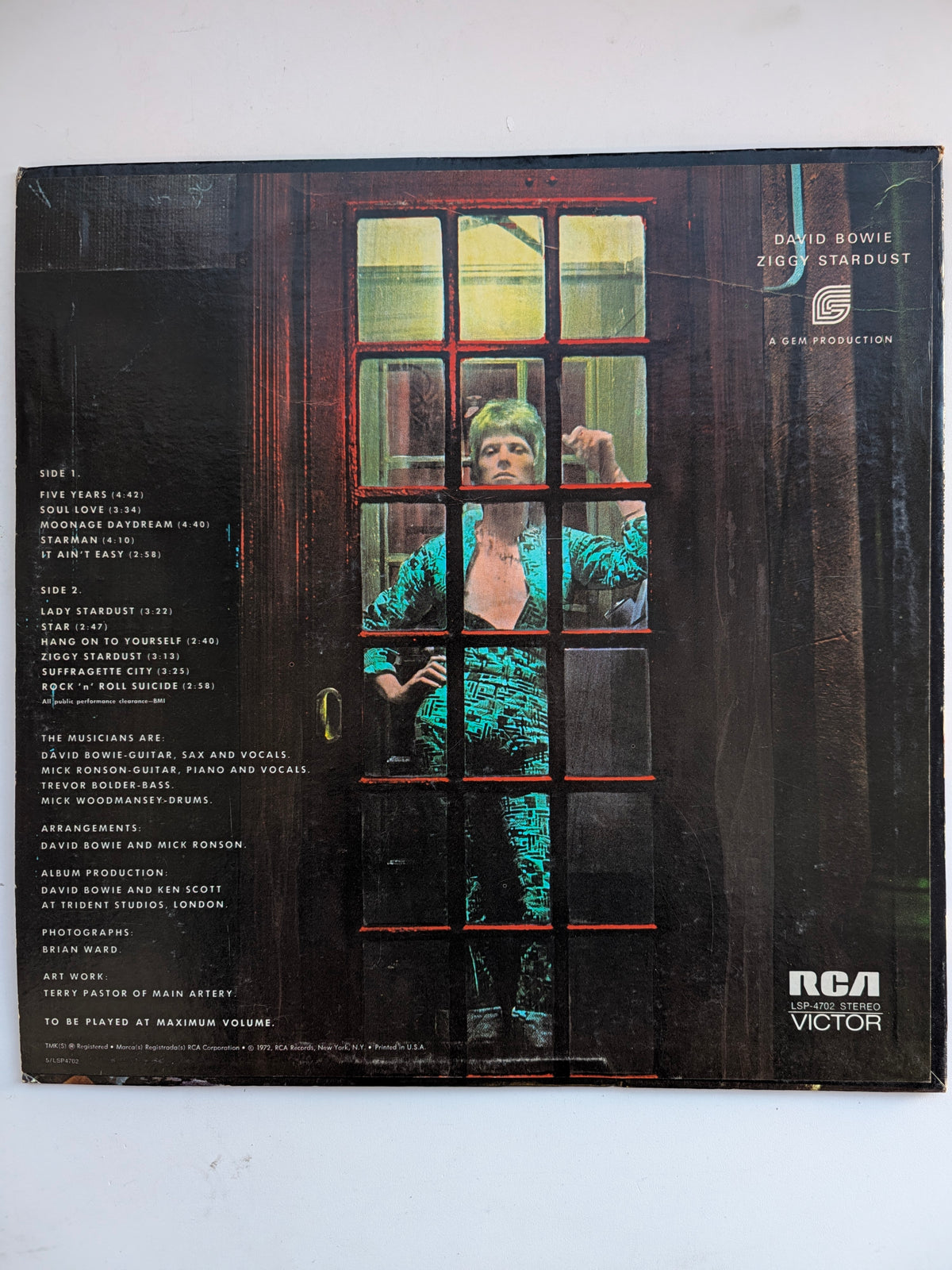 David Bowie - The Rise And Fall Of Ziggy Stardust And The Spiders From Mars - LP Used VG+