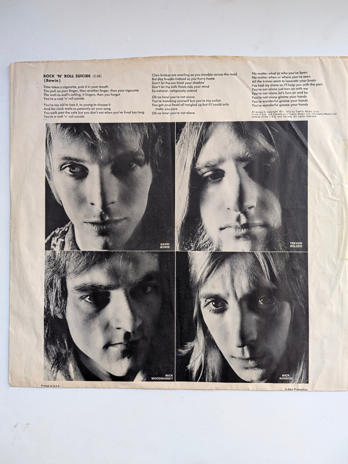 David Bowie - The Rise And Fall Of Ziggy Stardust And The Spiders From Mars - LP Used VG+