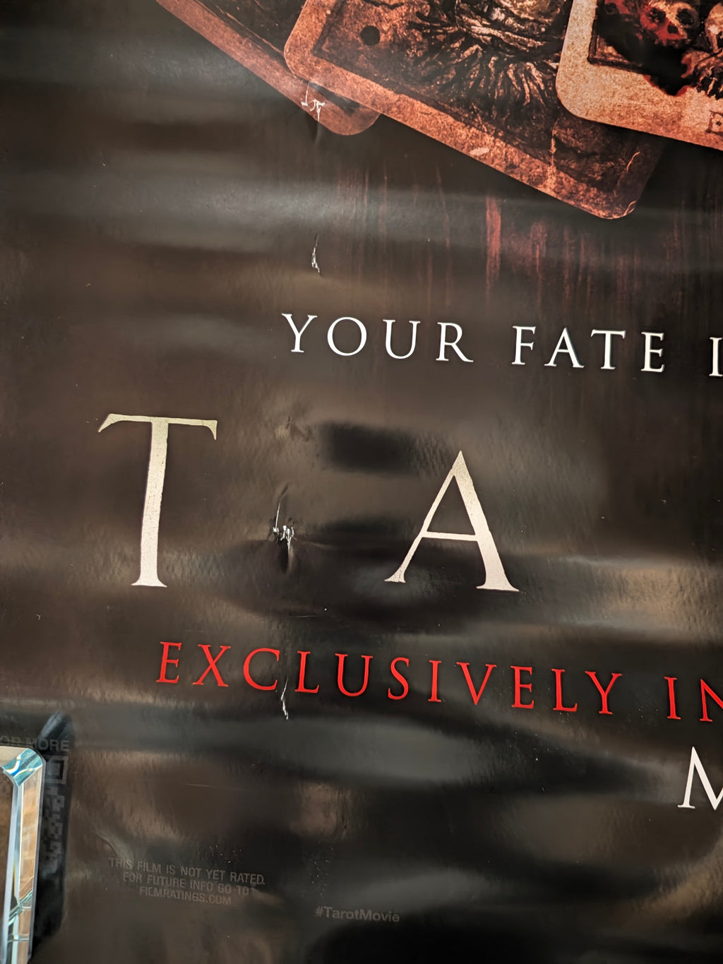 Tarot 2024 Movie Poster 27x40 Double Sided Horror Creased