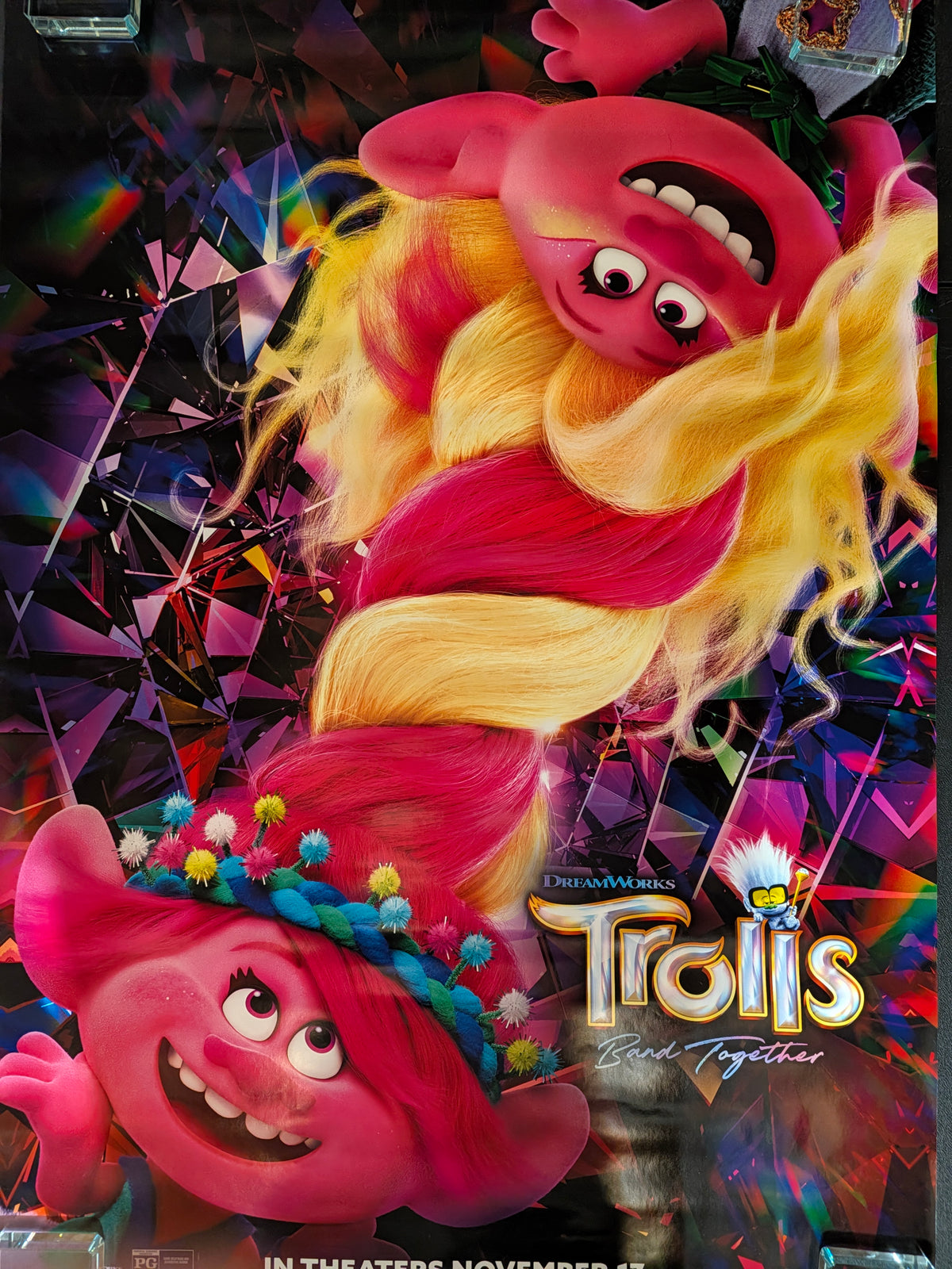 Trolls Band Together 2023 Movie Poster 27x40 Double Sided Poppy Viva