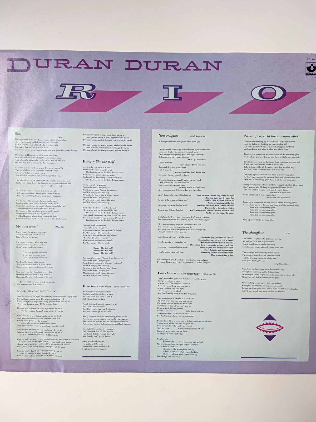 Duran Duran - Rio - Used VG+