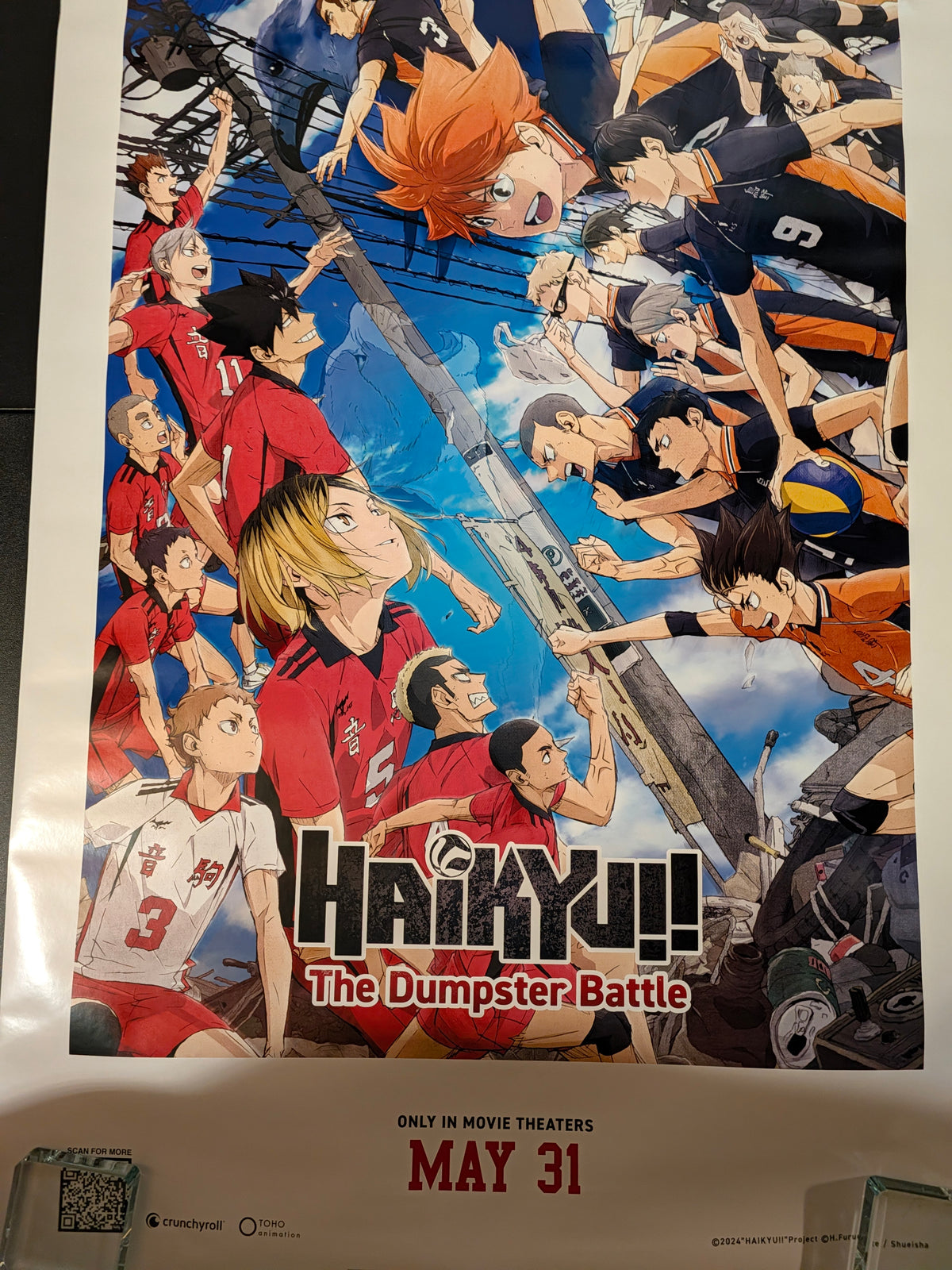 Haikyu The Dumpster Battle 2024 Movie Poster 27x40 DS Anime Crunchyroll