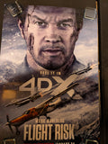 Flight Risk 2025 4DX Movie Poster 27x40 Double Sided Mark Wahlberg
