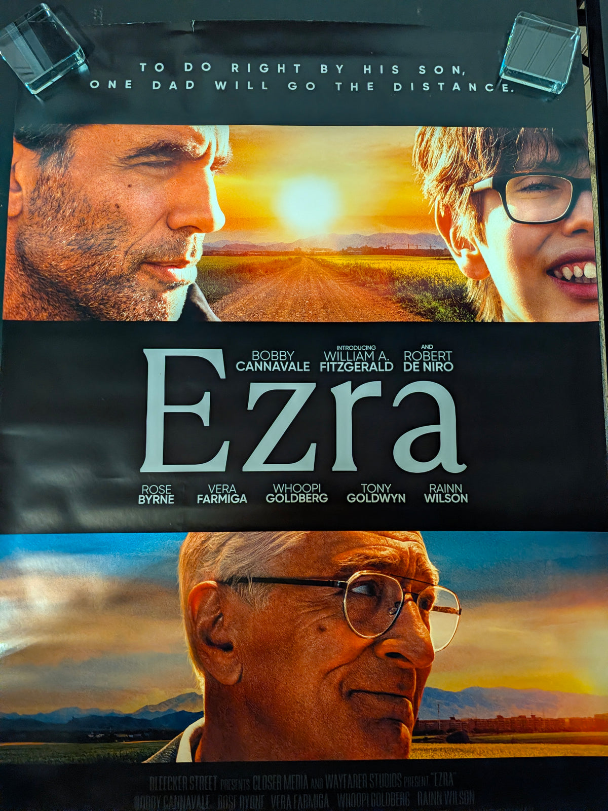 Ezra 2024 Movie Poster 27x40 Double Sided Robert De Niro Bobby Cannavale
