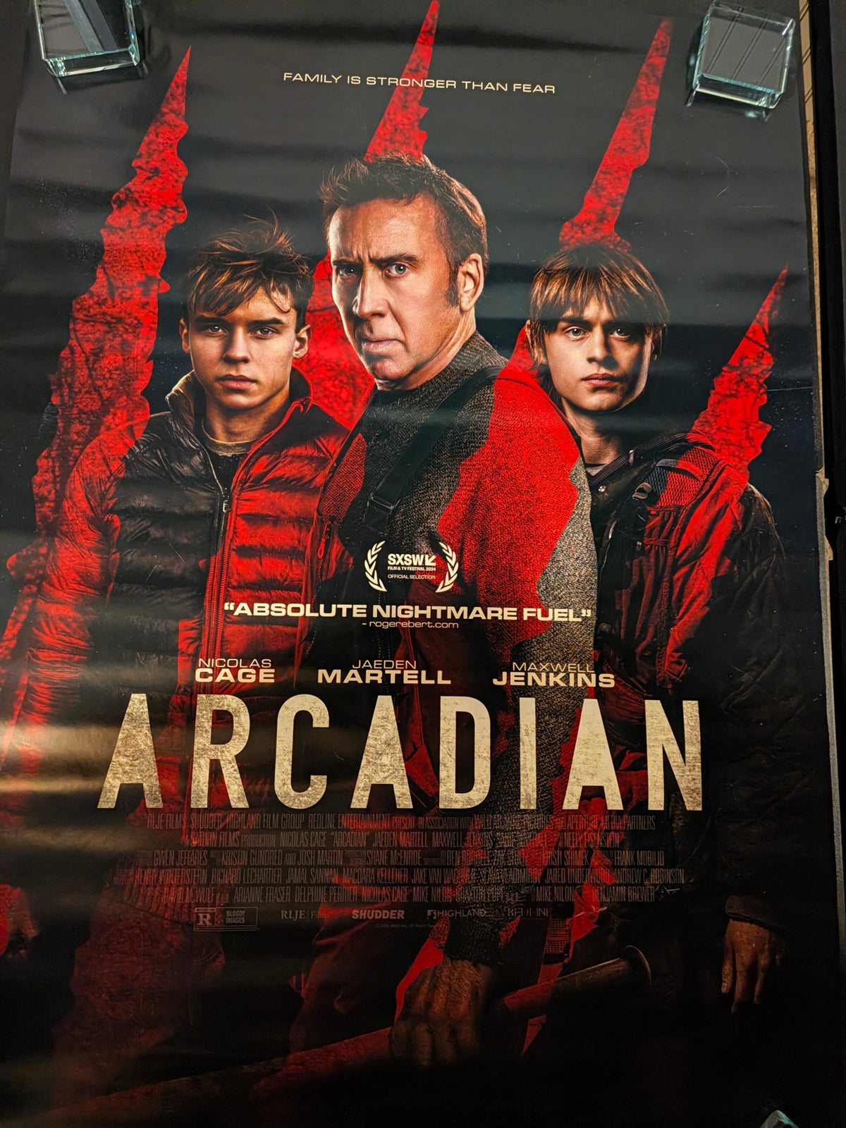 Arcadian 2024 Movie Poster 27x40 Double Sided Nicolas Cage Horror Thriller