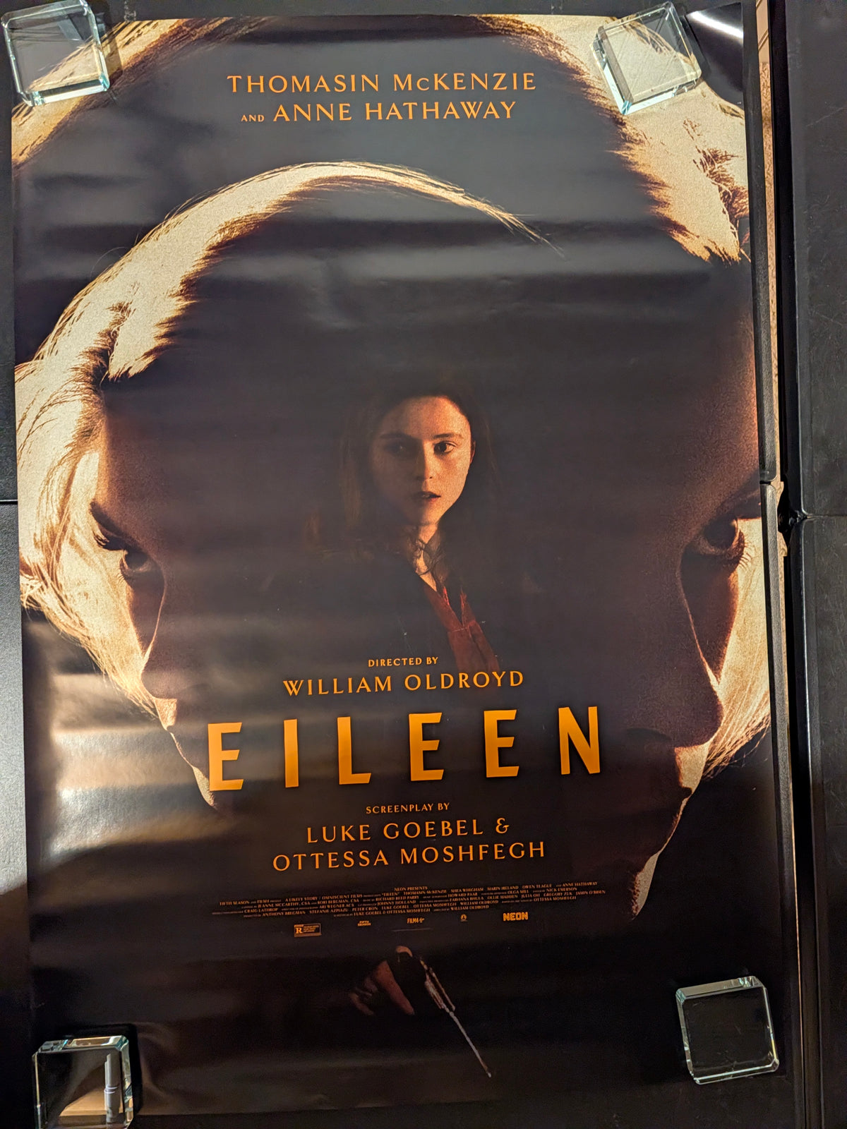 Eileen 2023 Movie Poster 27x40 Double Sided Anne Hathaway Thomasin McKenzie