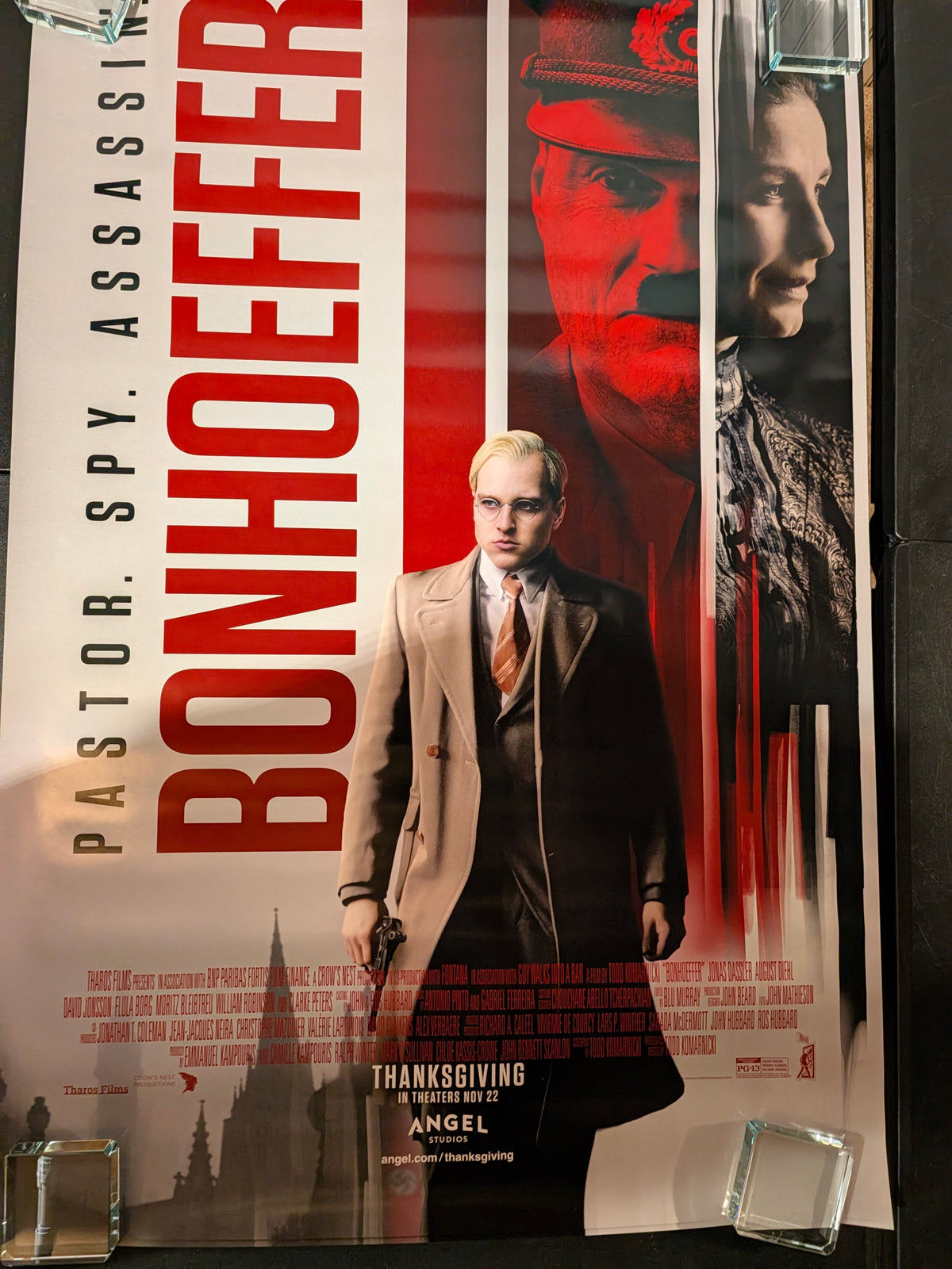 Bonhoeffer 2024 Movie Poster 27x40 Double Sided Jonas Dassler WWII Drama