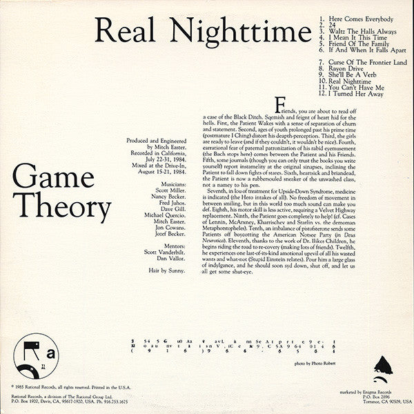 Game Theory - Real Nighttime - Used VG+