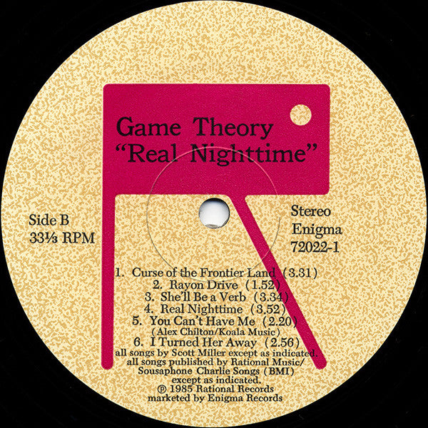 Game Theory - Real Nighttime - Used VG+