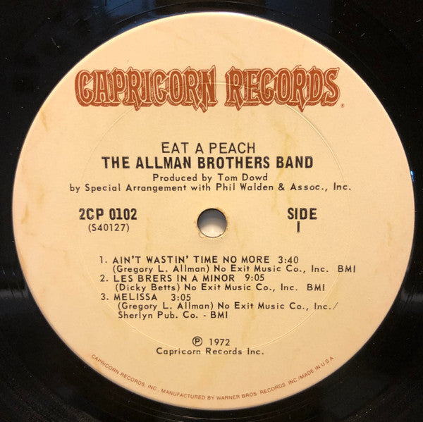 The Allman Brothers Band - Eat A Peach - Used VG+