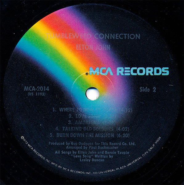 Elton John - Tumbleweed Connection - Used VG+