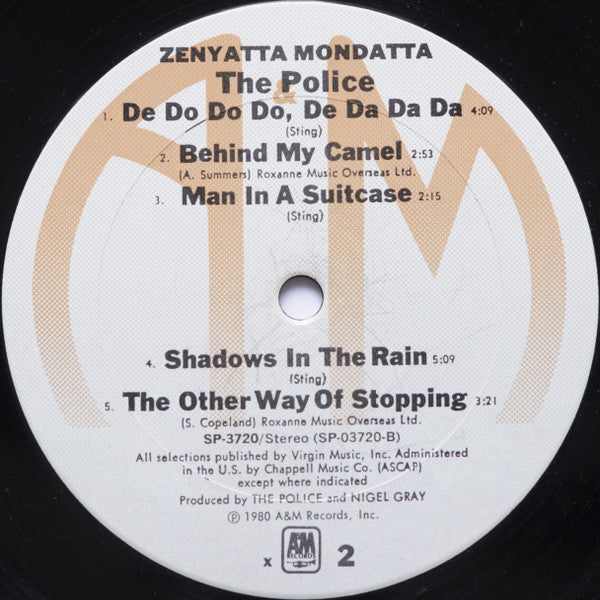 The Police - Zenyatta Mondatta - Used VG+