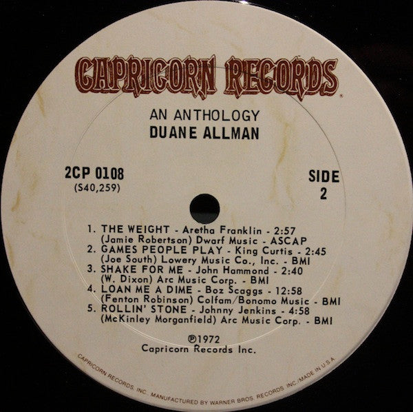 Duane Allman - An Anthology - Used VG+
