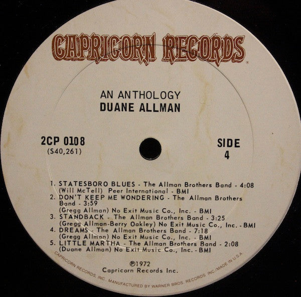 Duane Allman - An Anthology - Used VG+