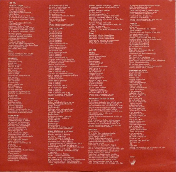 Lennon, Plastic Ono Band – Shaved Fish - Used VG+