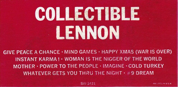 Lennon, Plastic Ono Band – Shaved Fish - Used VG+