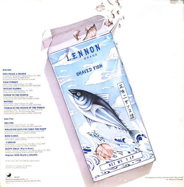 Lennon, Plastic Ono Band – Shaved Fish - Used VG+