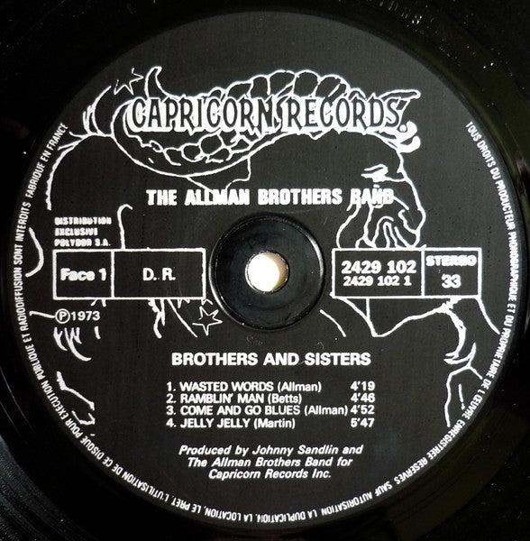 The Allman Brothers Band - Brothers And Sisters - Used VG+