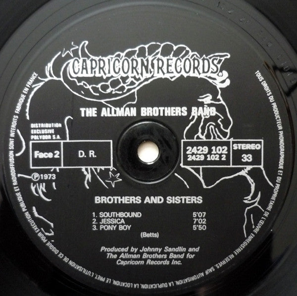 The Allman Brothers Band - Brothers And Sisters - Used VG+