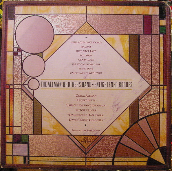 The Allman Brothers Band – Enlightened Rogues - Used VG+