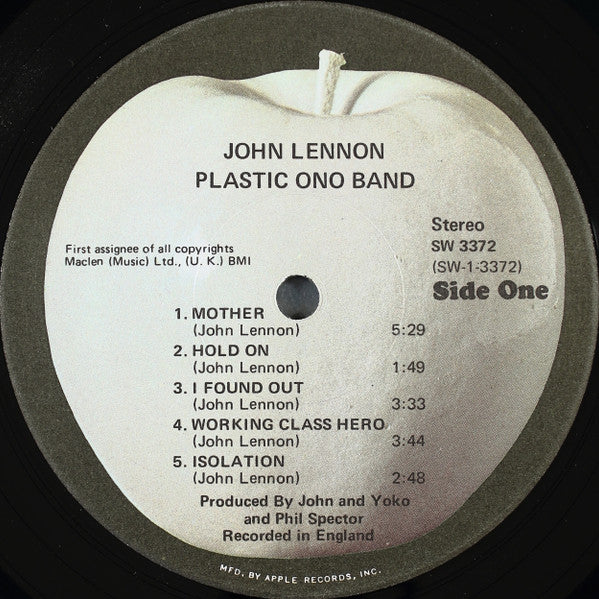 John Lennon / Plastic Ono Band - John Lennon / Plastic Ono Band - Used VG+