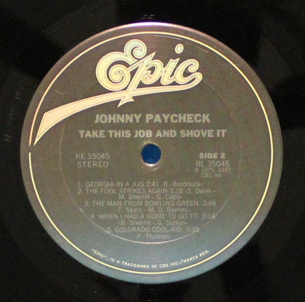 Johnny Paycheck – Take This Job And Shove It - Used VG+