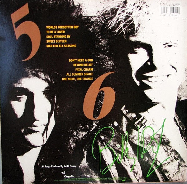 Billy Idol - Whiplash Smile - Used VG+