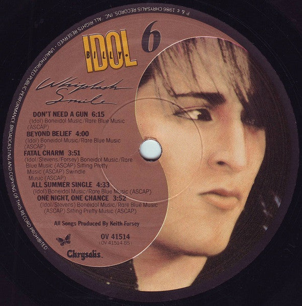 Billy Idol - Whiplash Smile - Used VG+