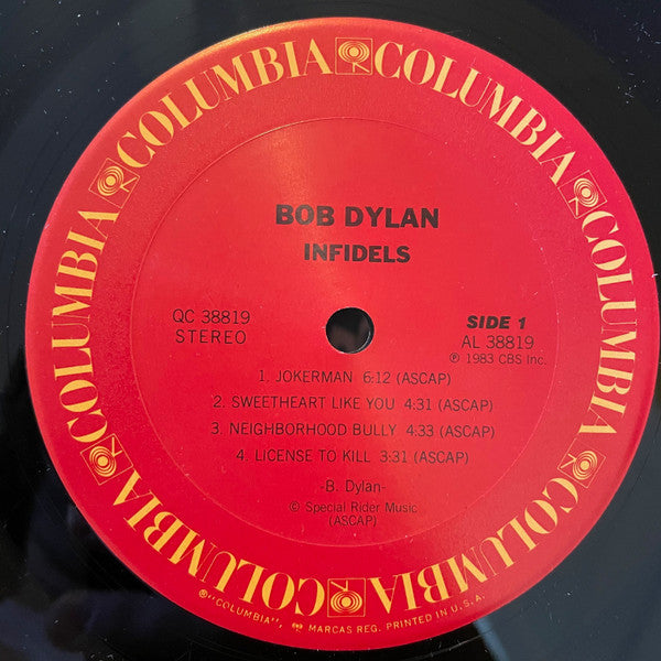 Bob Dylan – Infidels - Used VG+