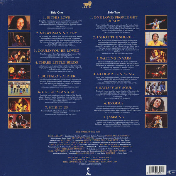 Bob Marley & The Wailers – Legend - The Best Of Bob Marley And The Wailers