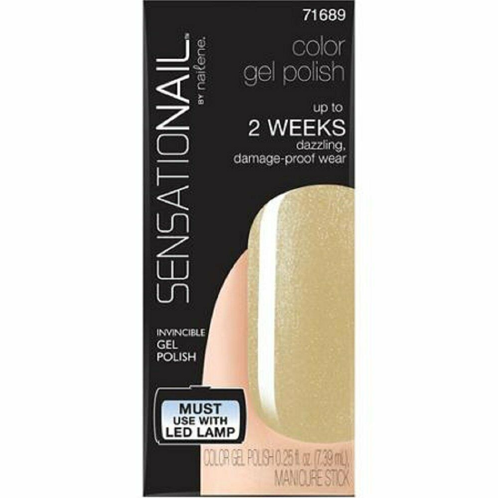 Sensationail Gel Polish, Little Gold Dress