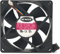 Sungee DSA0820R2U computer fan with black frame displays specifications on a pink label.
