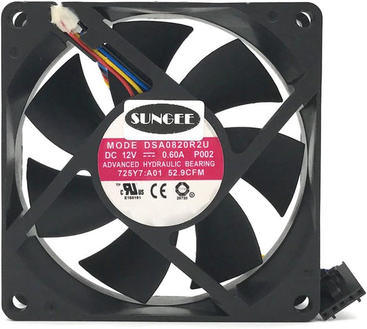 DASA0820R2U 12V 0.6A 4Wire for Dell Optiplex 790 990 SFF Case Cooling Fan