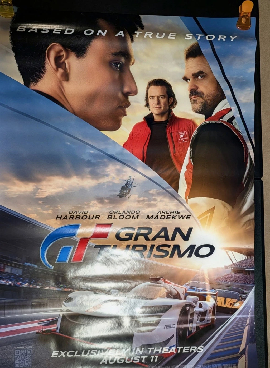 Gran Turismo 2023 Original Movie Poster 27x40 Double Sided Theatrical DS
