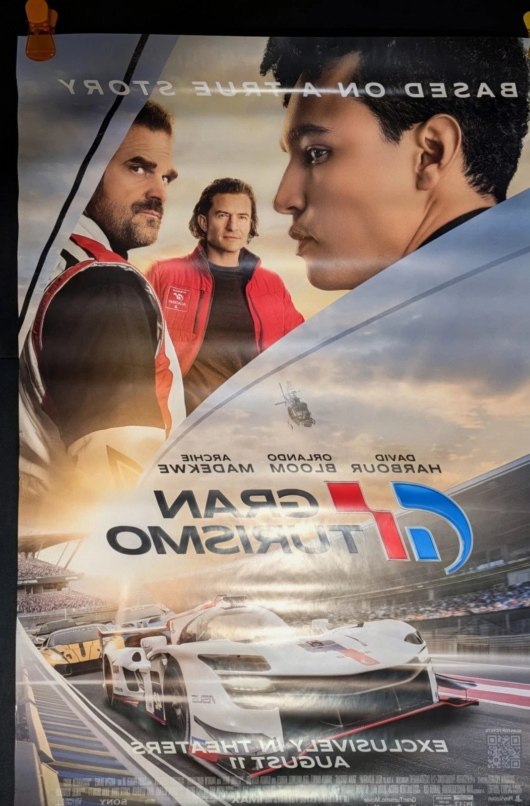 Gran Turismo 2023 Original Movie Poster 27x40 Double Sided Theatrical DS