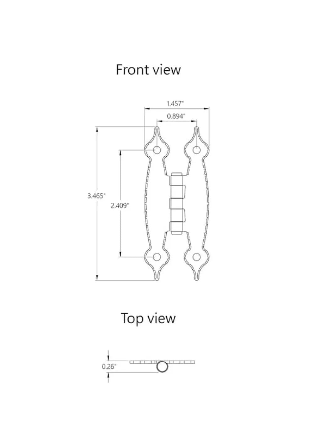 styleselections Colonial Cabinet Hinge