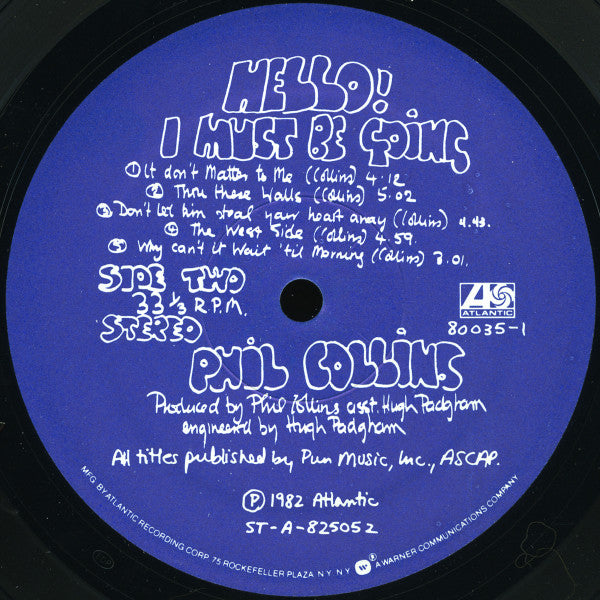 Phil Collins – Hello, I Must Be Going! - USED