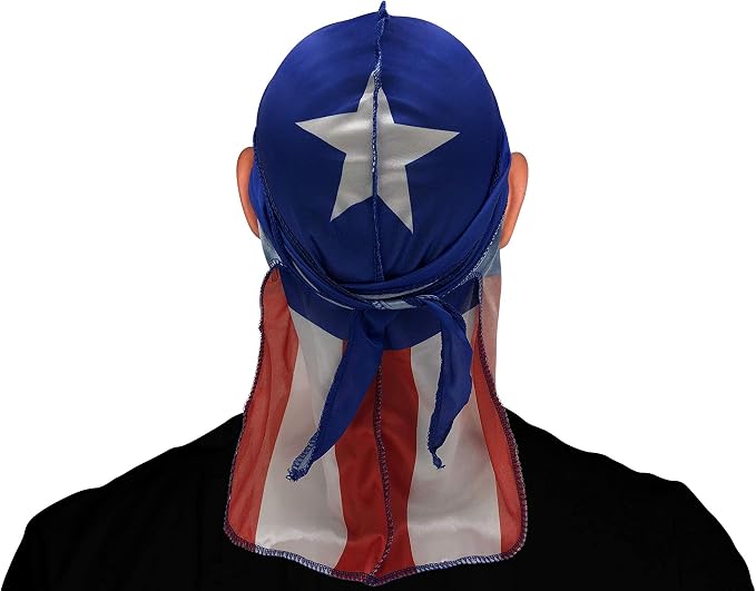 Foxy Cat Tornado Silksatin Flag Durags Puerto Rico Multicolored