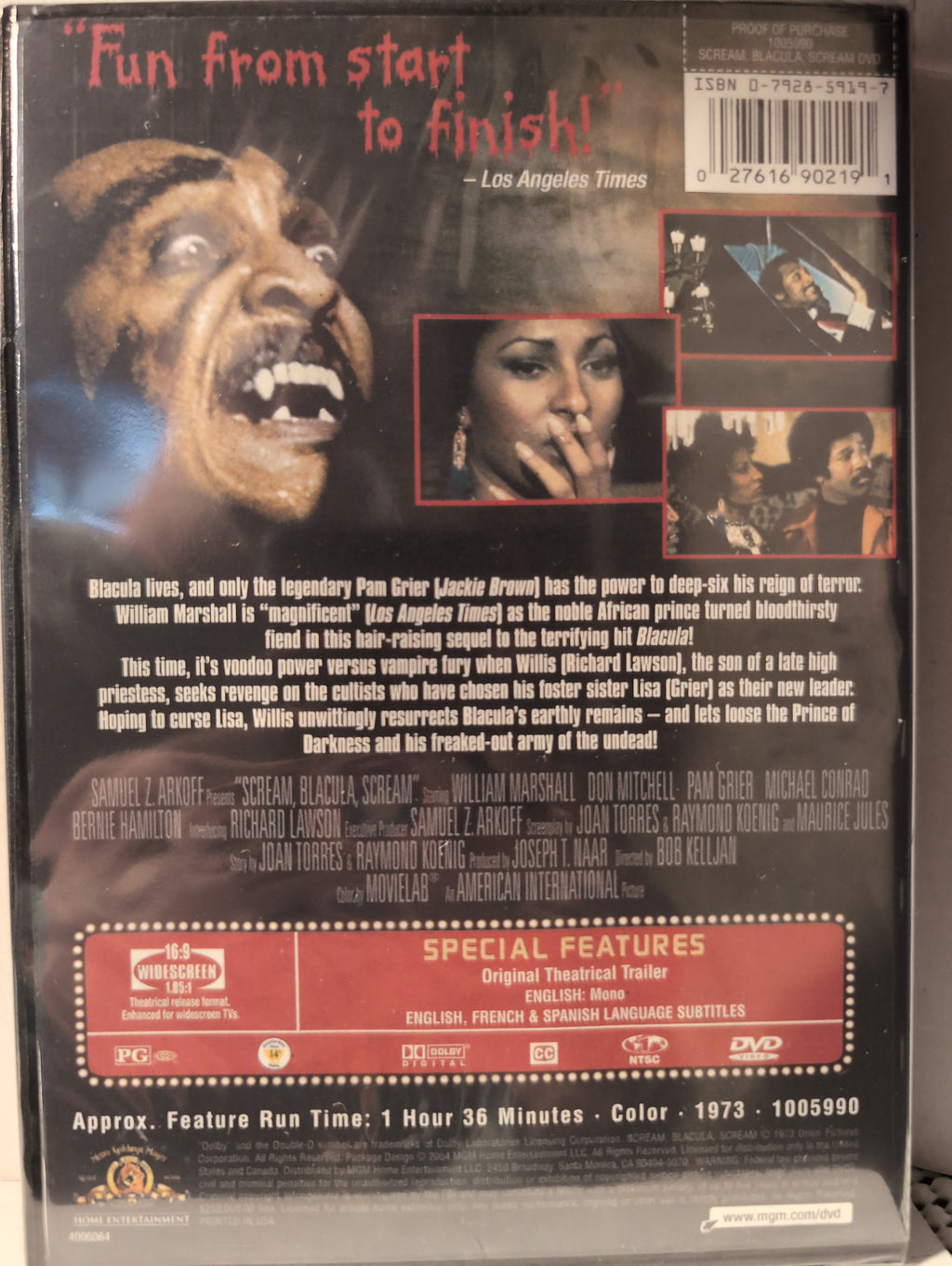 Scream, Blacula, Scream [DVD]