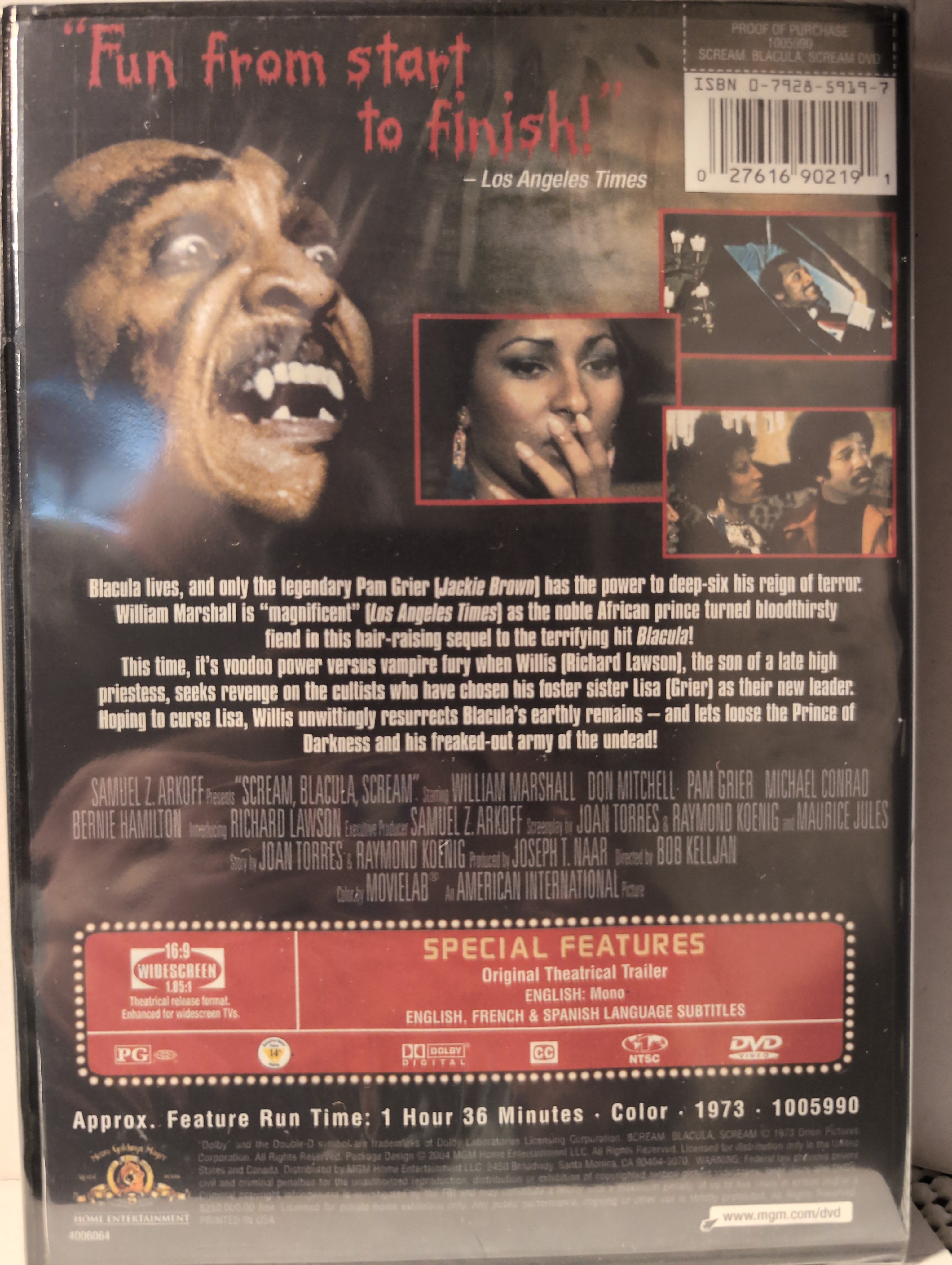Scream, Blacula, Scream [DVD]