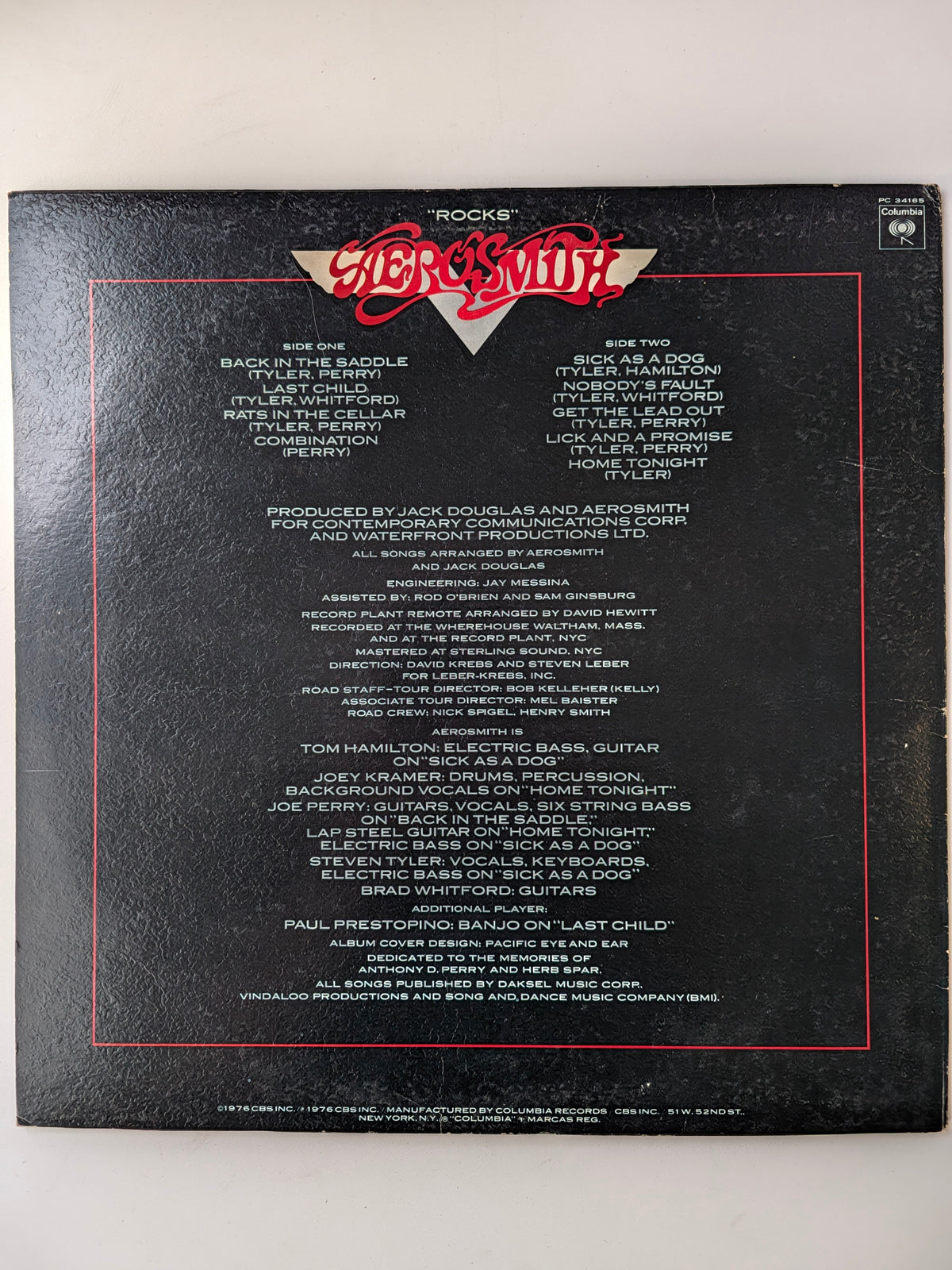 Aerosmith – "Rocks" - Used VG+