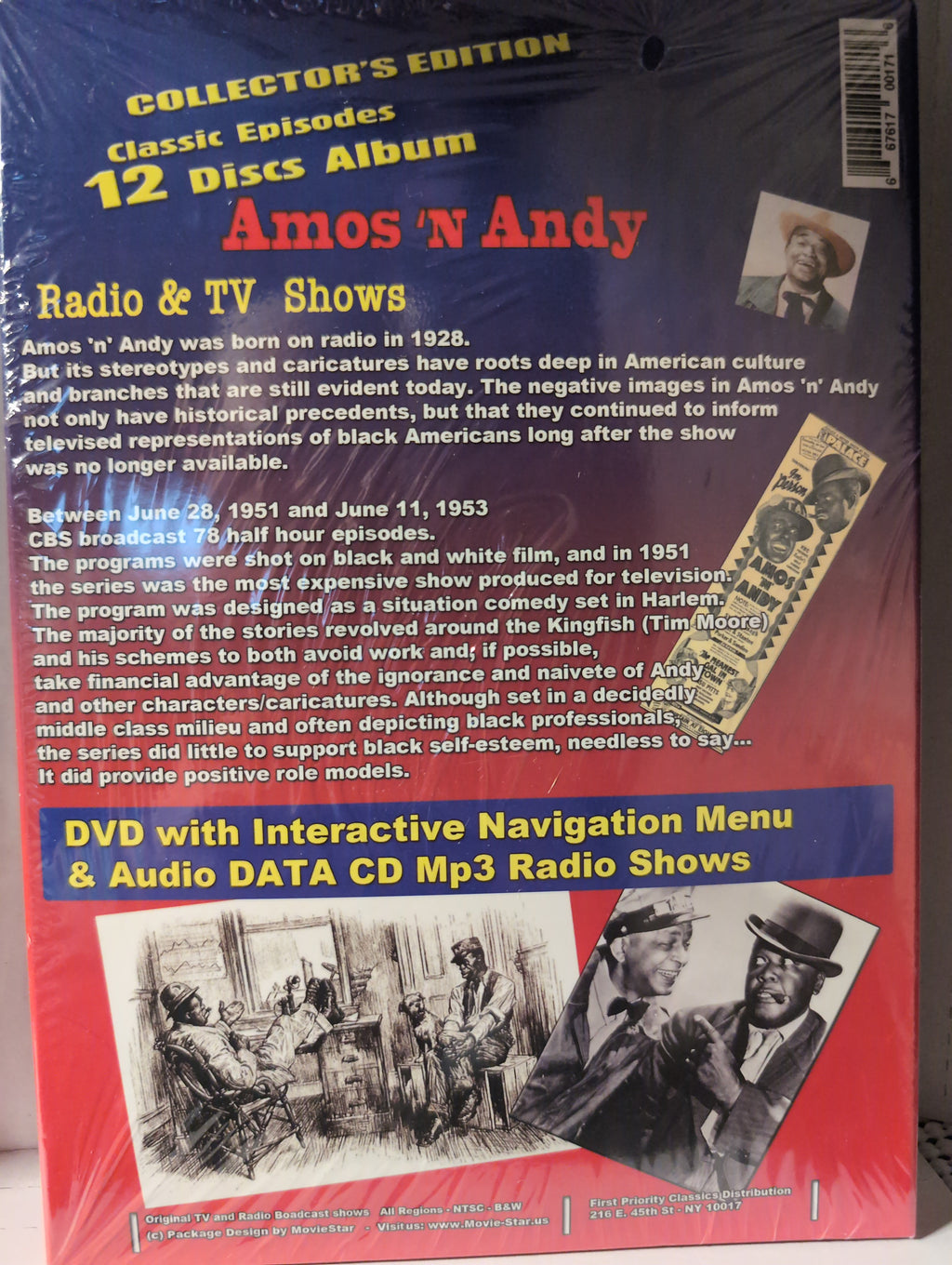 Amos and Andy 12 DVD - TV and Radio Shows - Collection DVDs + MP3 AUDIO