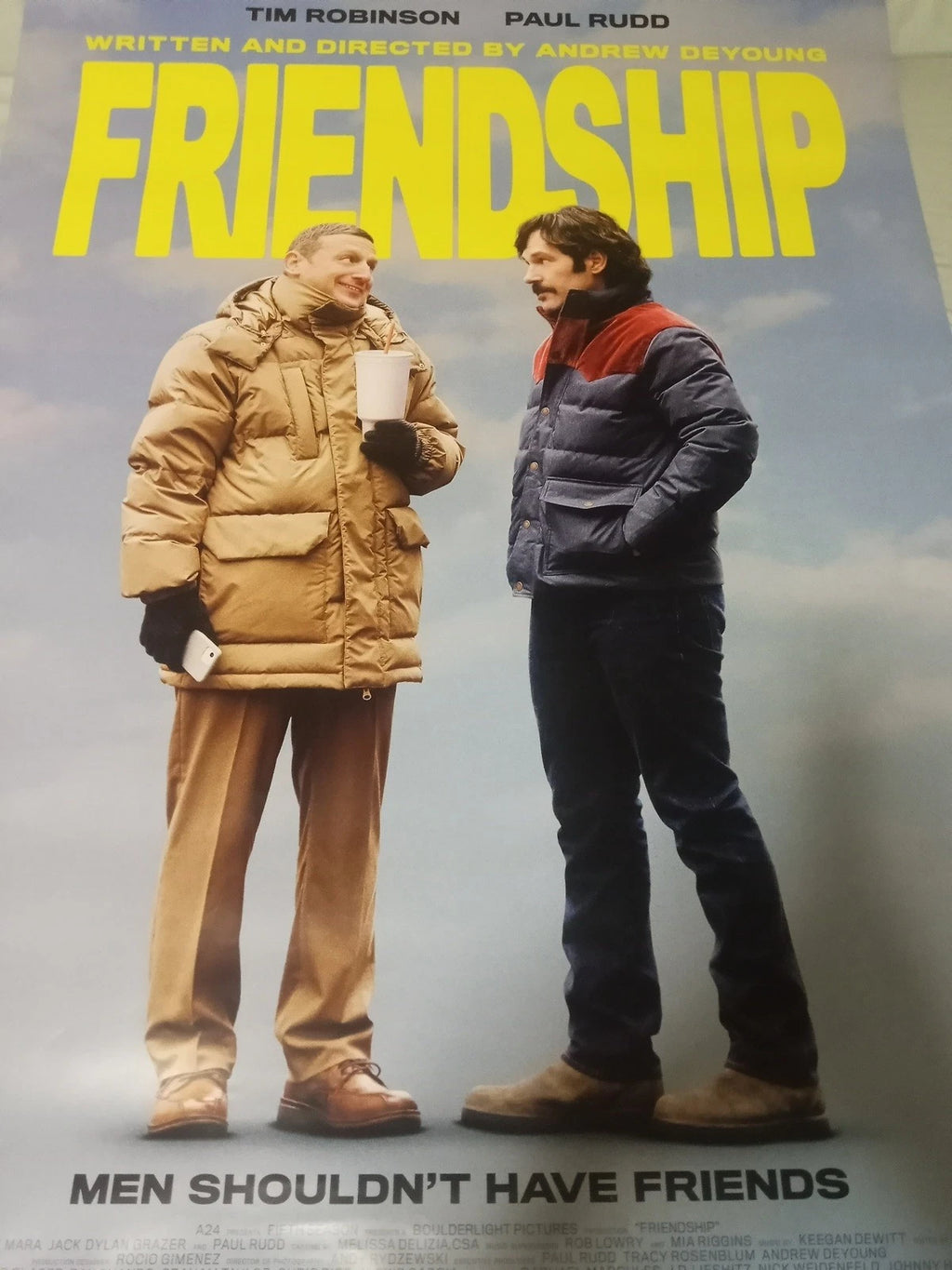 Friendship 2025 Movie Poster 27x40 Double Sided Paul Rudd Tim Robinson A24
